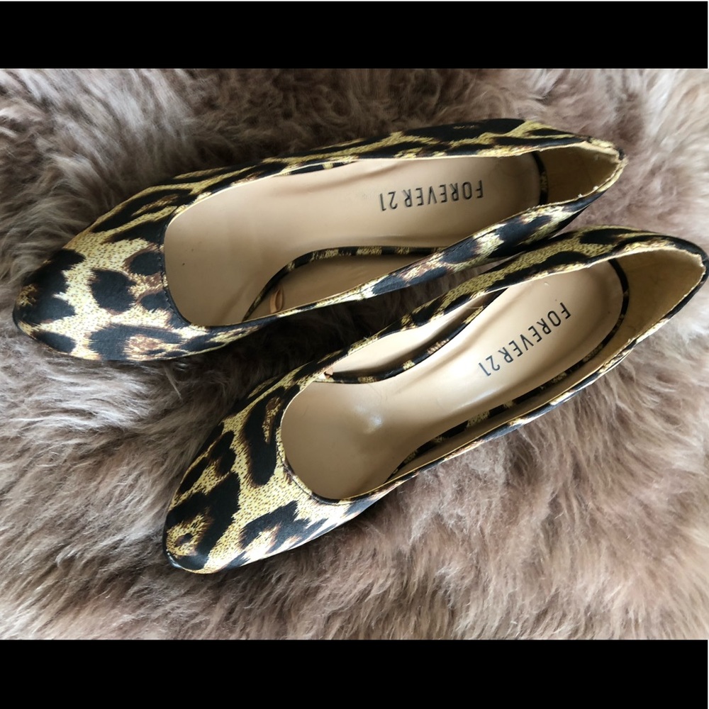Forever 21 leopard print heels